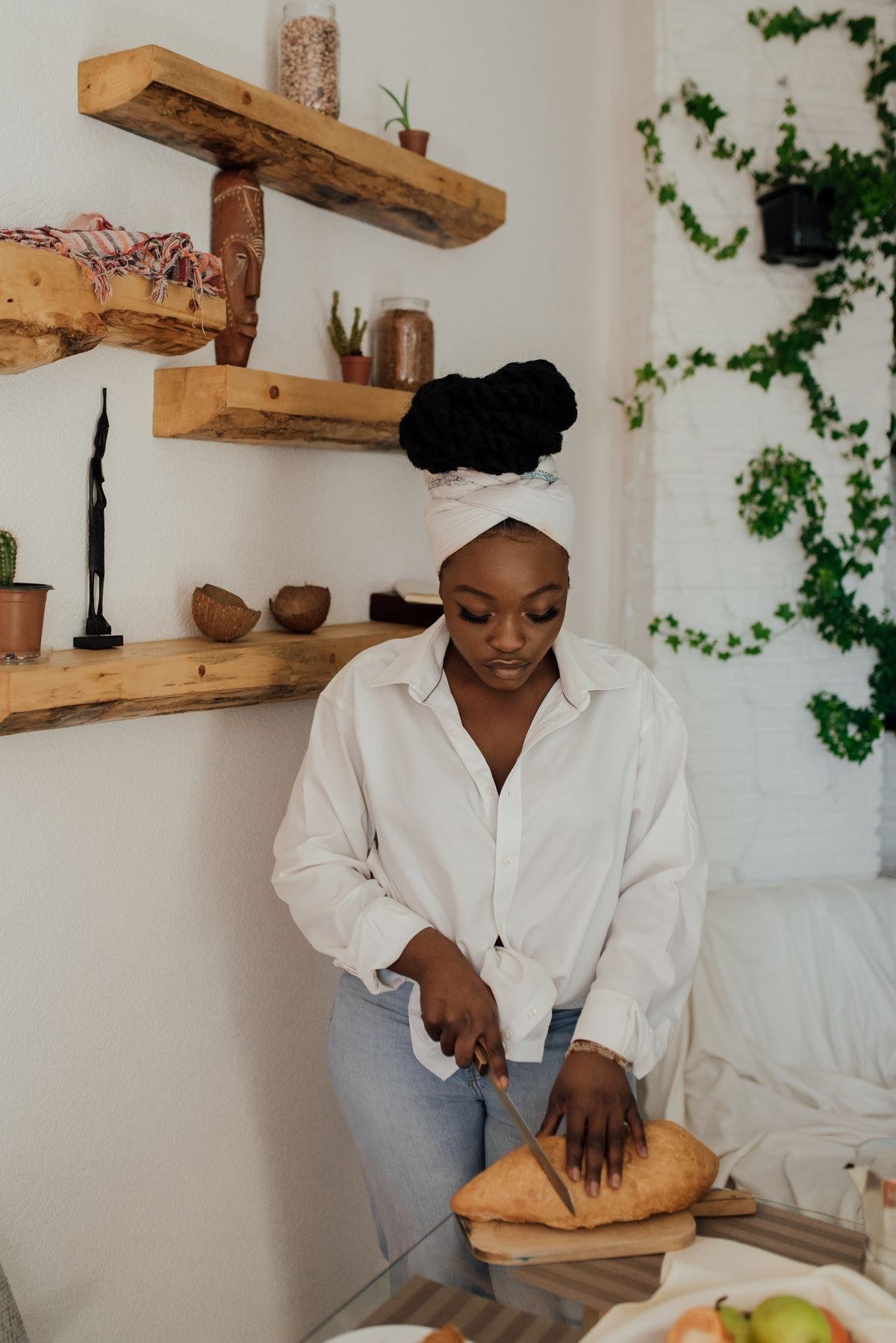 Mix Vintage Finds With New Craft - afrobohemian home decor ideas inspiration