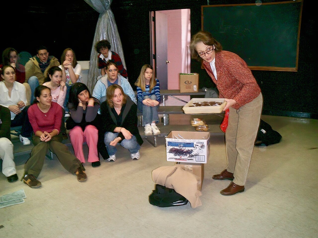 Teacher in a classroom with students