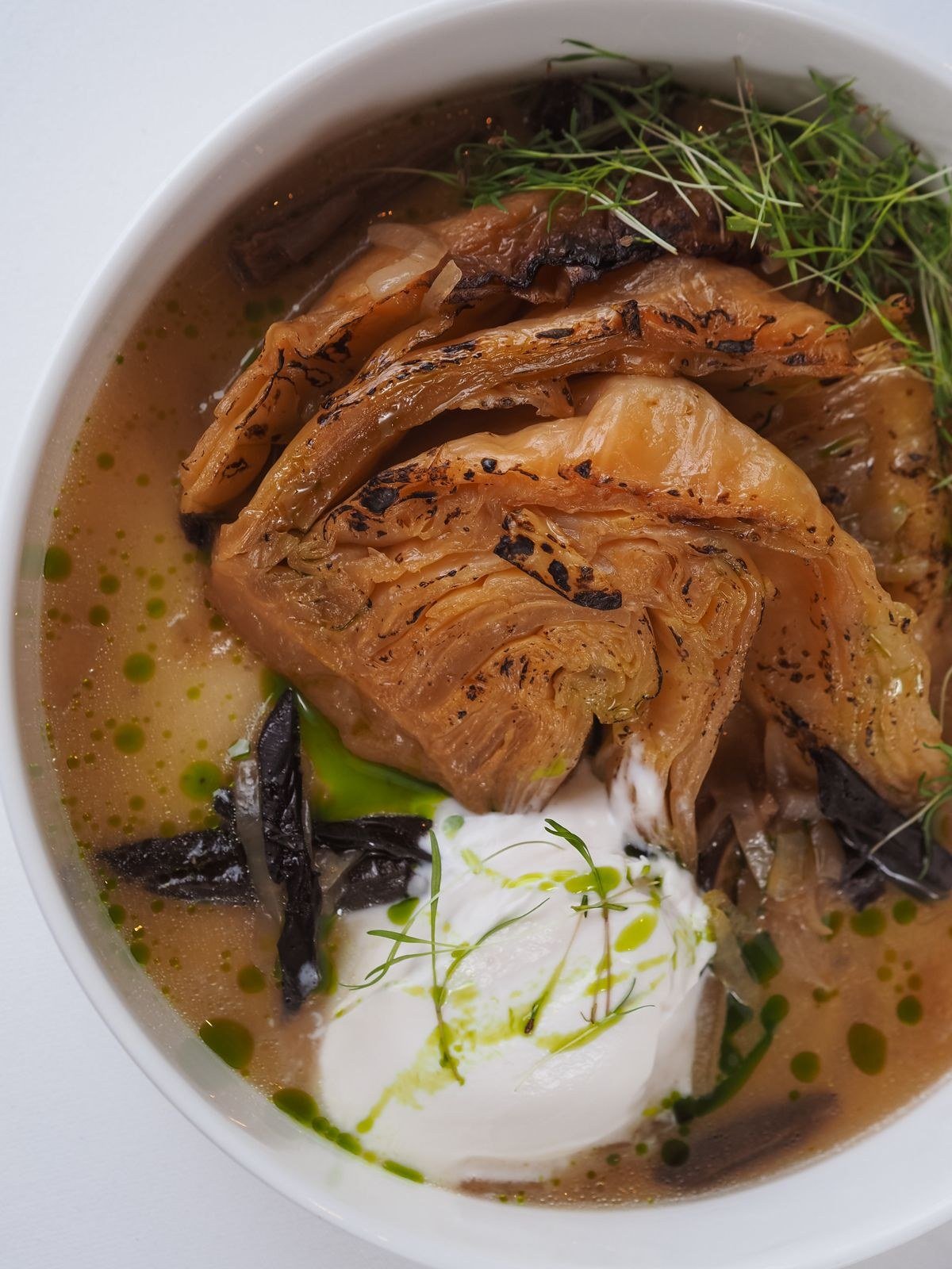 Large pot of golumpki soup prepared ahead for a family gathering