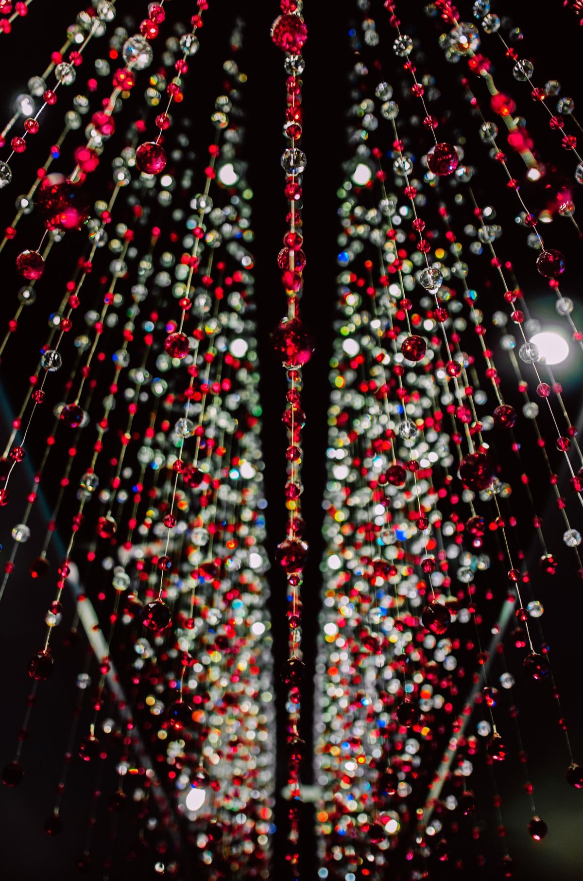 Coloured Beaded Curtains for Bamboo beaded curtains ideas