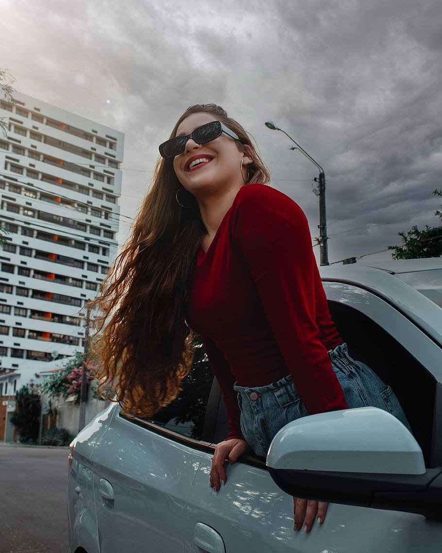 cherry red sweater outfit ideas — Cherry Sweater + Leather: Edge and Polish