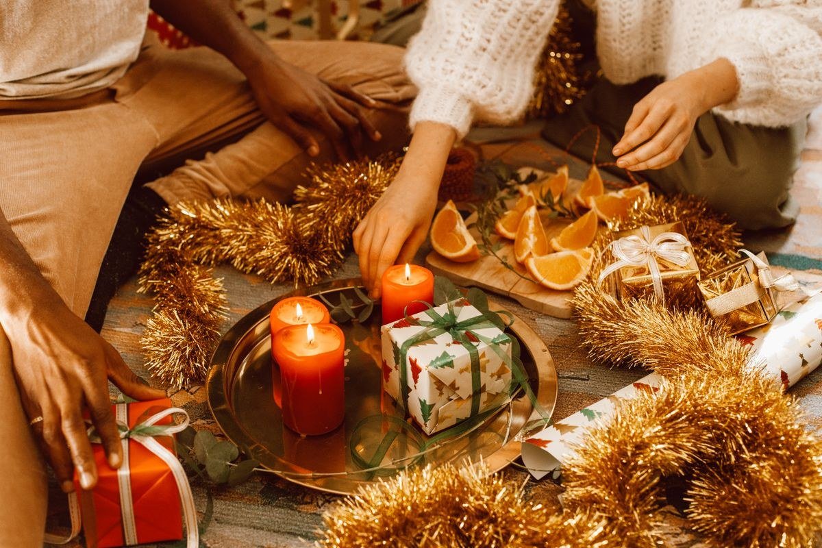 Beautiful packaging for handmade Christmas gifts