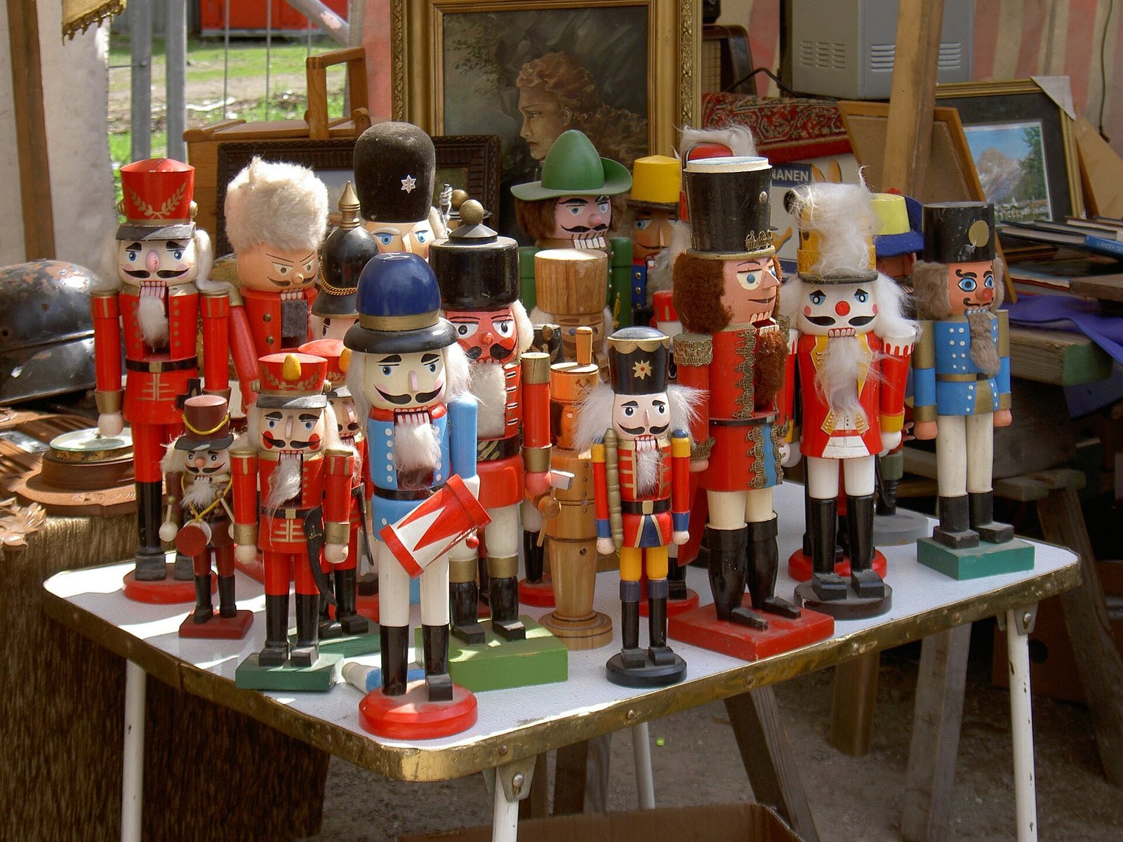 Nutcracker themed gift wrapping with soldier and crown toppers