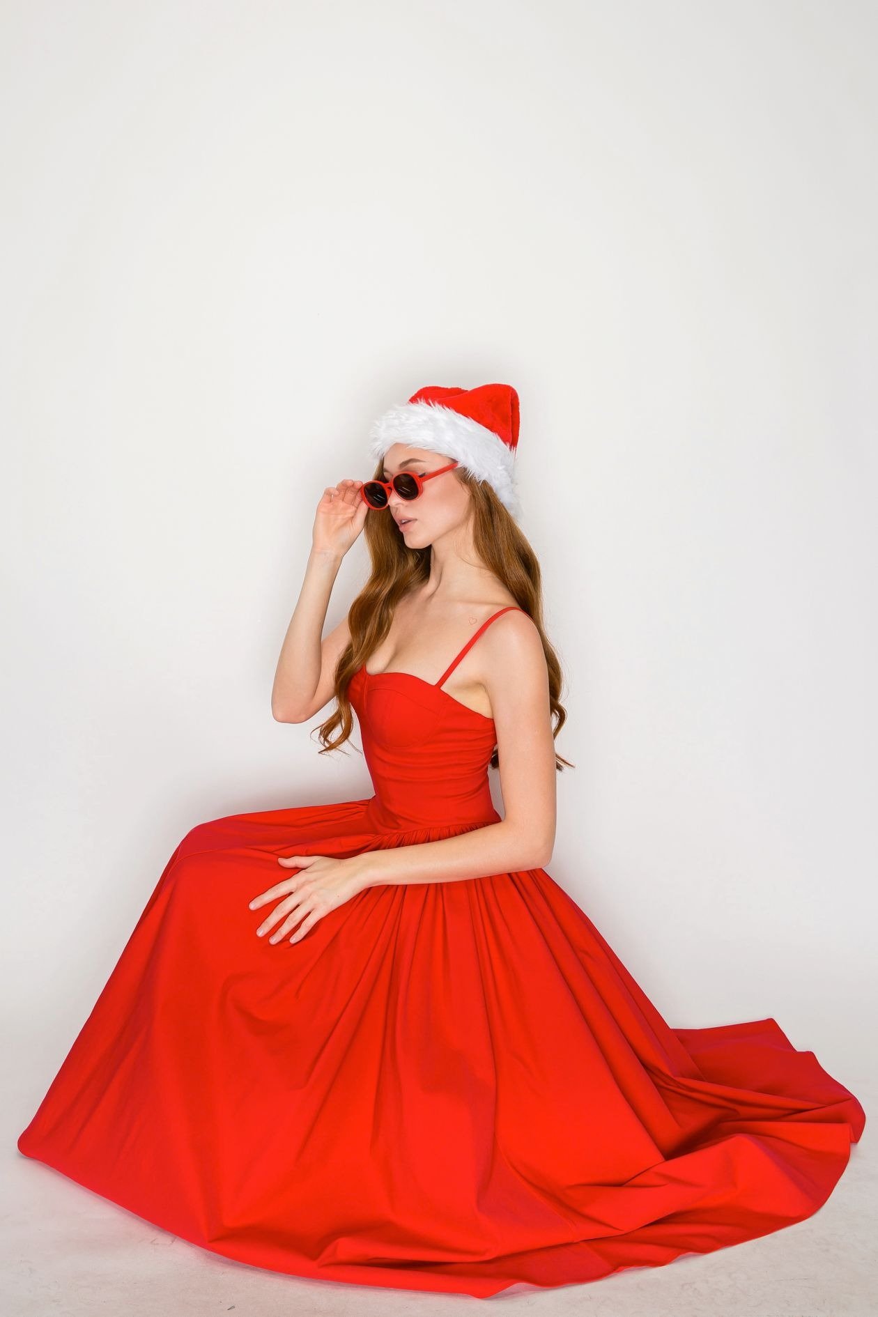 Sparkling sequin holiday dress in gold