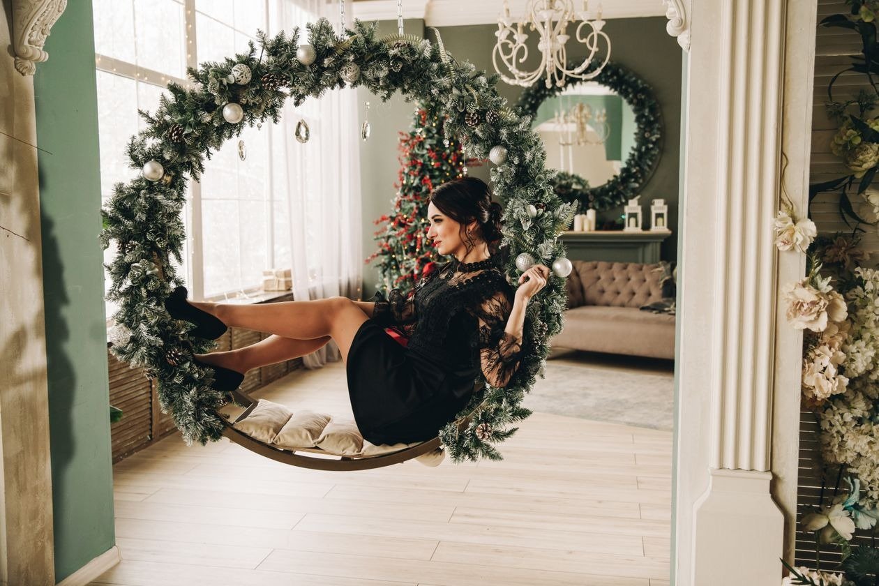 Sustainable holiday dress in natural fabric