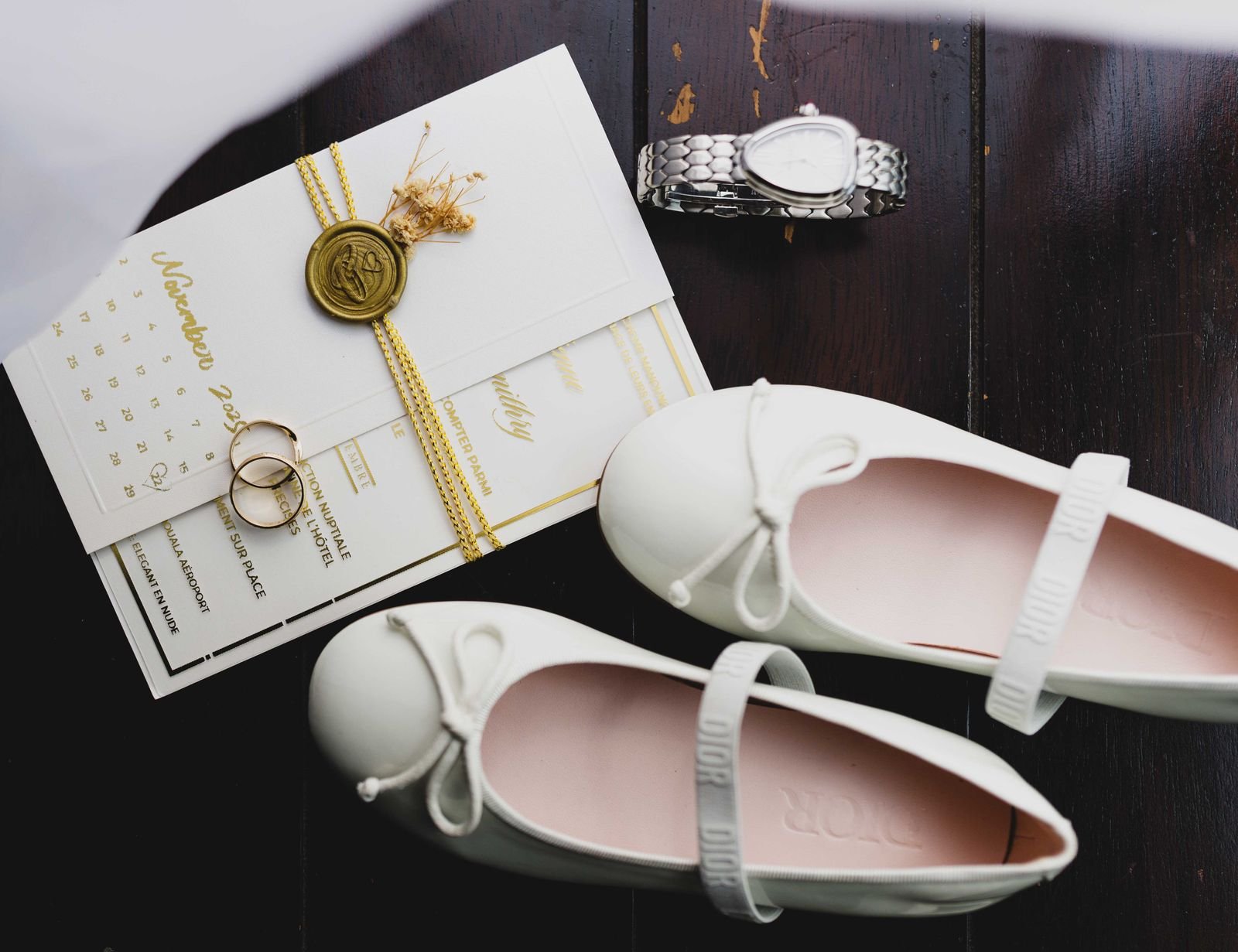 Wedding planning mood board for an opalite aesthetic celebration